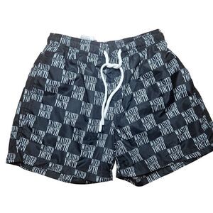 New Wesc Wasted Youth Swim Shorts Trunks Mens XS Black